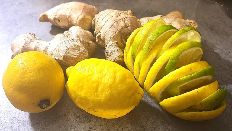 Jus détox, jus de gingembre citron fruit et légume à volonté, avec ou sans gluten belisataweer