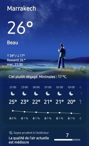 Prévision météo Marrakech belisataweer