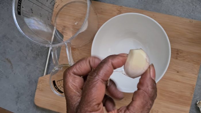 sauce vinaigrette, ail, belisataweer Sauce vinaigrette, ail, belisataweer